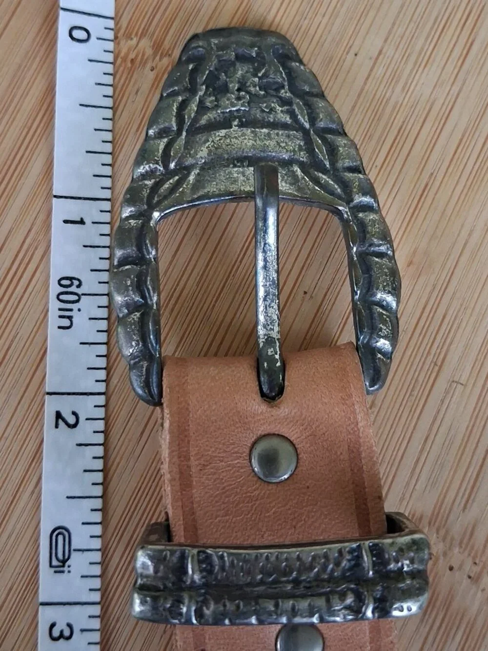 vintage Omega belt with alligator accents